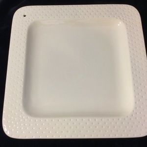 Nora Fleming Retired 12” Square Swiss Dot Platter